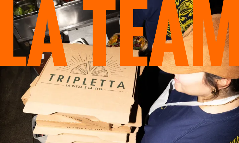 La Team section from Tripletta, on a phone