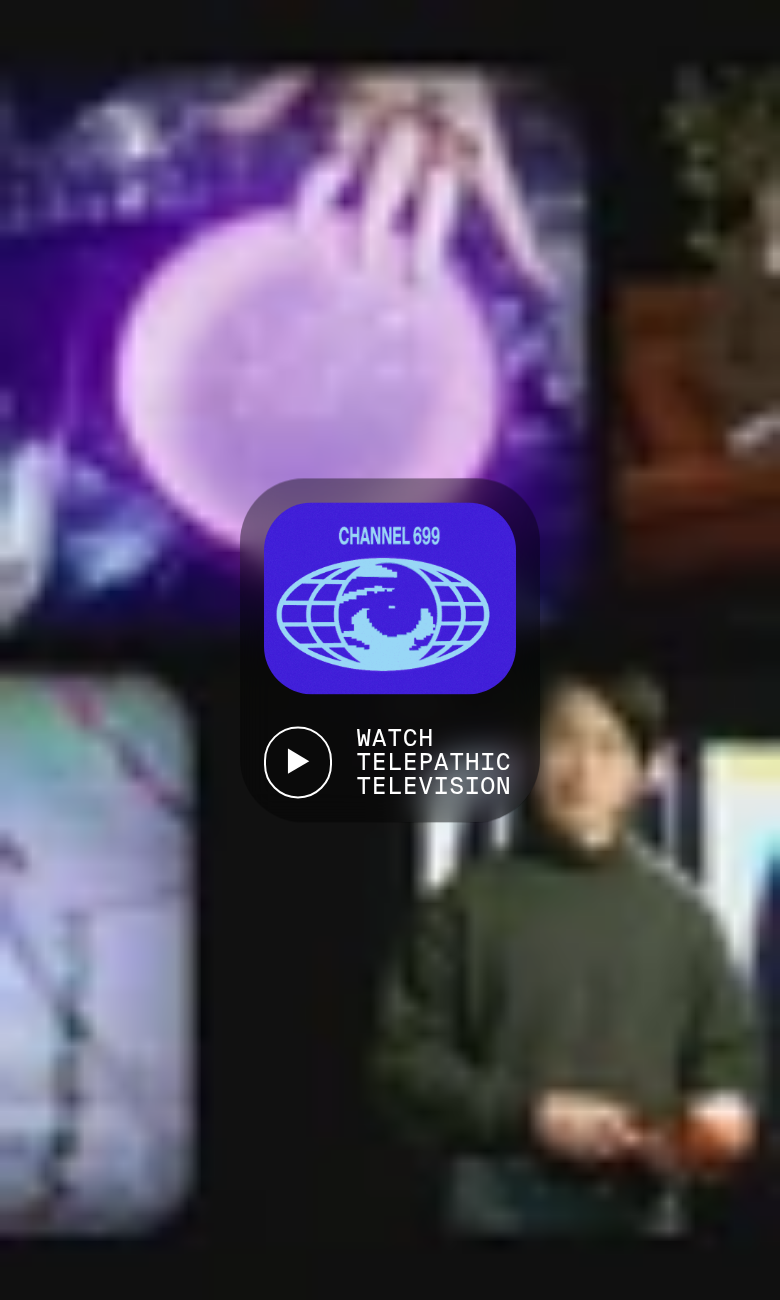 Telepathic TV section from Telepathic Instruments, on a phone
