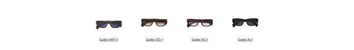 Colorways section from SATO Eyewear