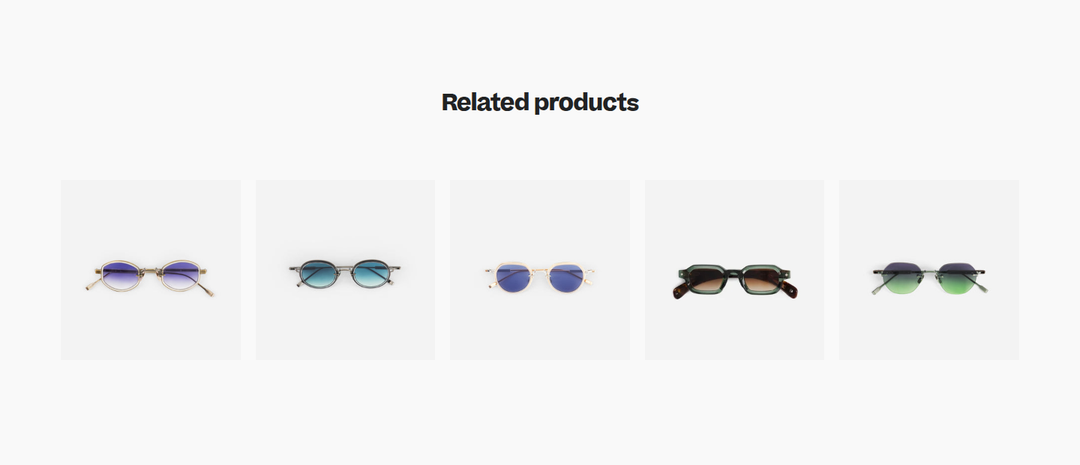 Related Products section from SATO Eyewear