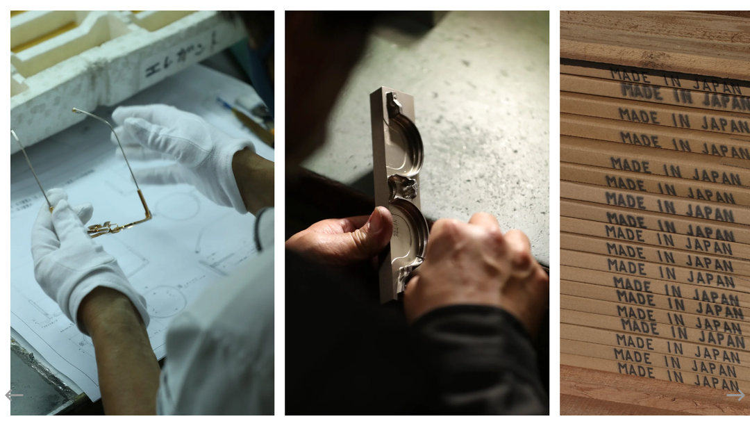 Making Of section from SATO Eyewear