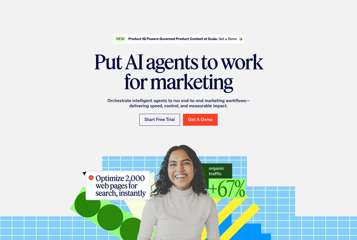 Put AI Agents to Work for Marketing section from Jasper