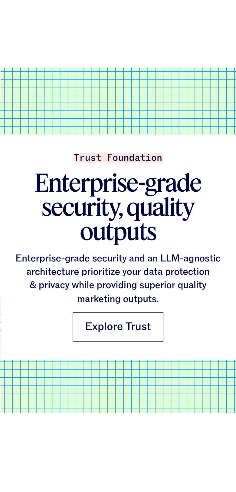 Enterprise-Grade Security section from Jasper, on a phone
