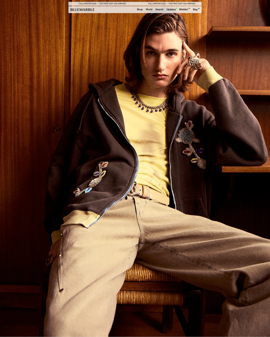 Lookbook Hero section from Bluemarble