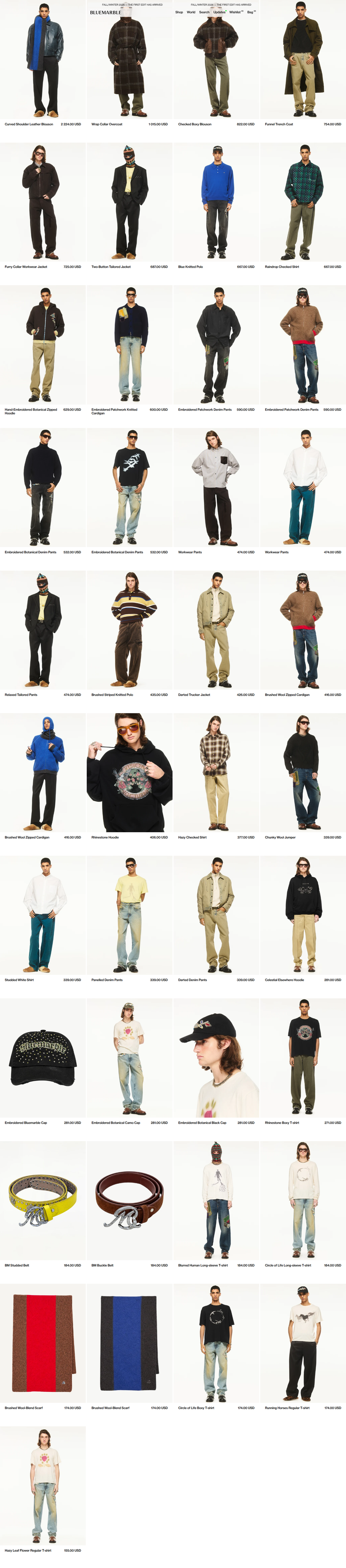 Collection Grid section from Bluemarble