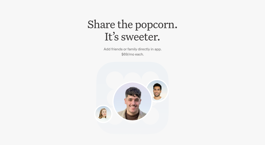 Share the Popcorn section from Popcorn