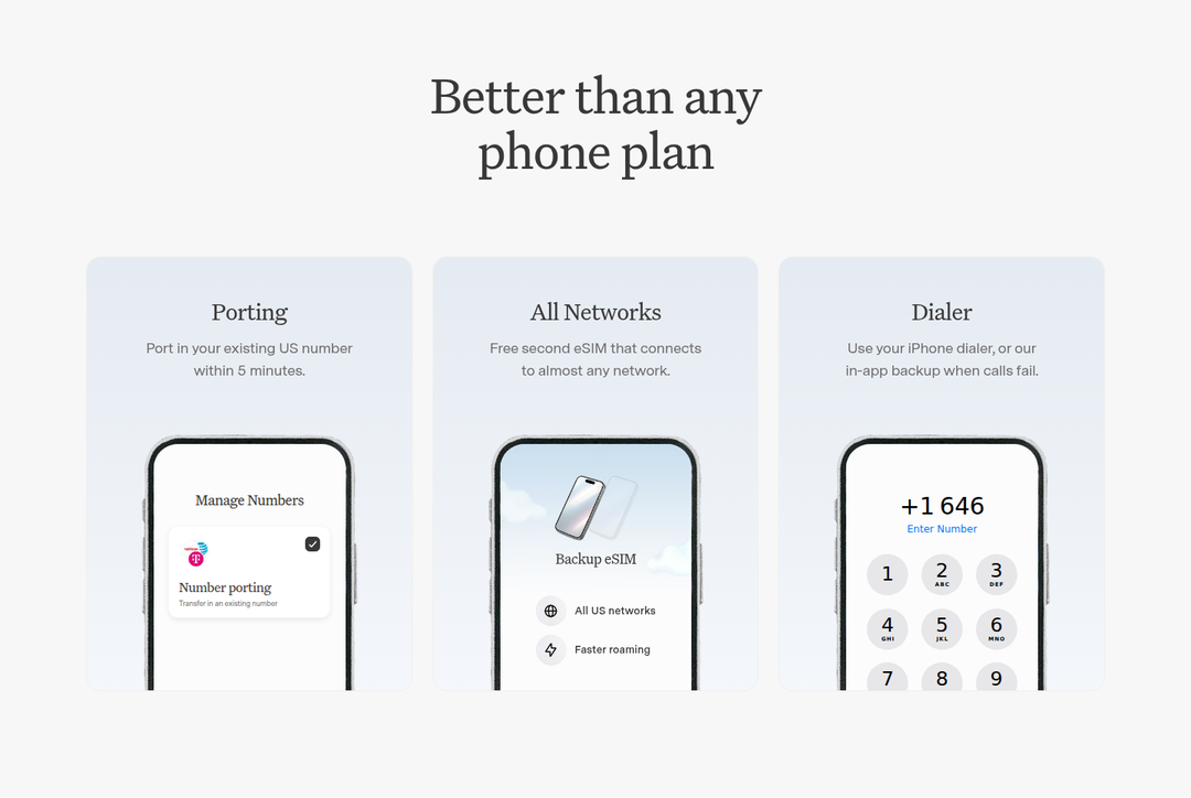 Better Than Any Phone Plan section from Popcorn