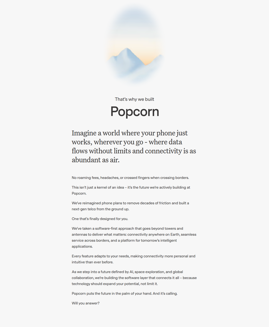 Why We Built Popcorn section from Popcorn