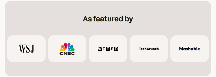 As Featured By section from Bee