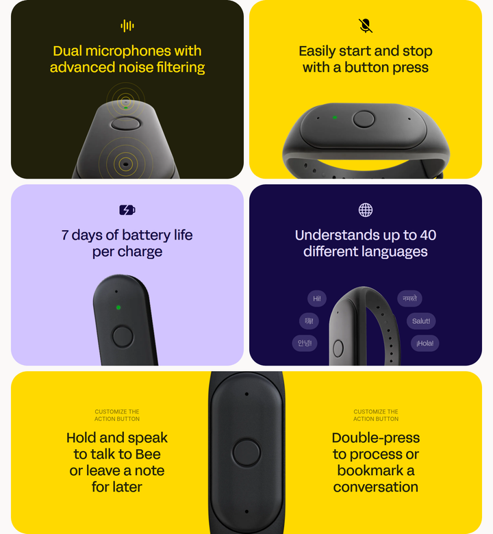 Features section from Bee