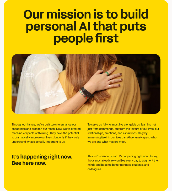 Mission section from Bee