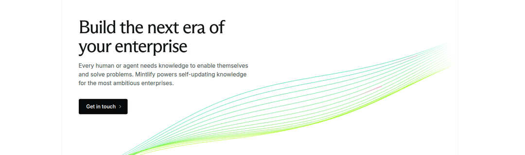 Build the Next Era of Your Enterprise section from Mintlify