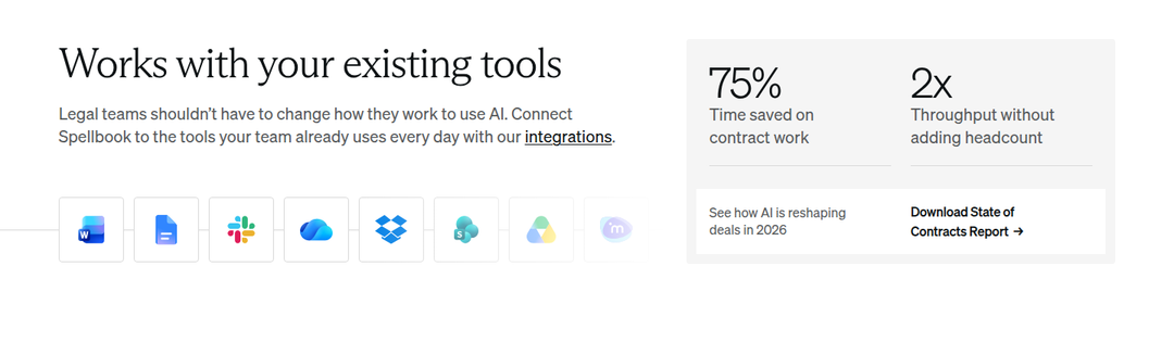 Works With Your Tools section from Spellbook