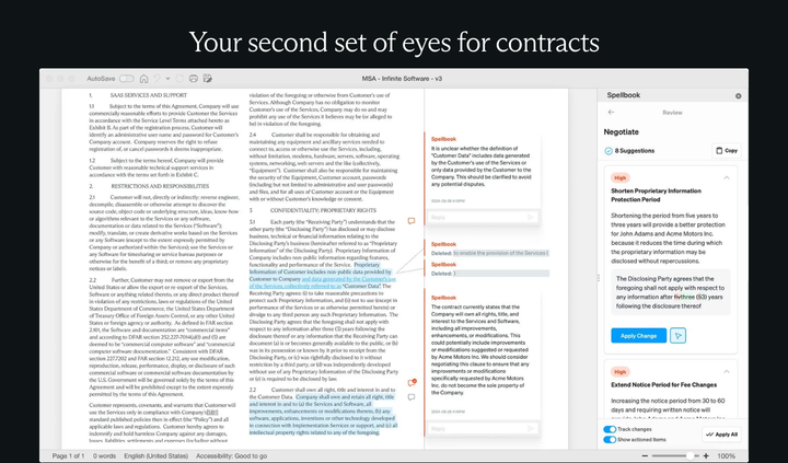 Your Second Set of Eyes section from Spellbook