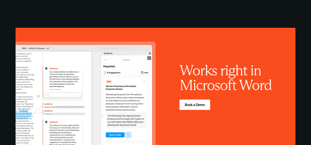 Works in Microsoft Word section from Spellbook