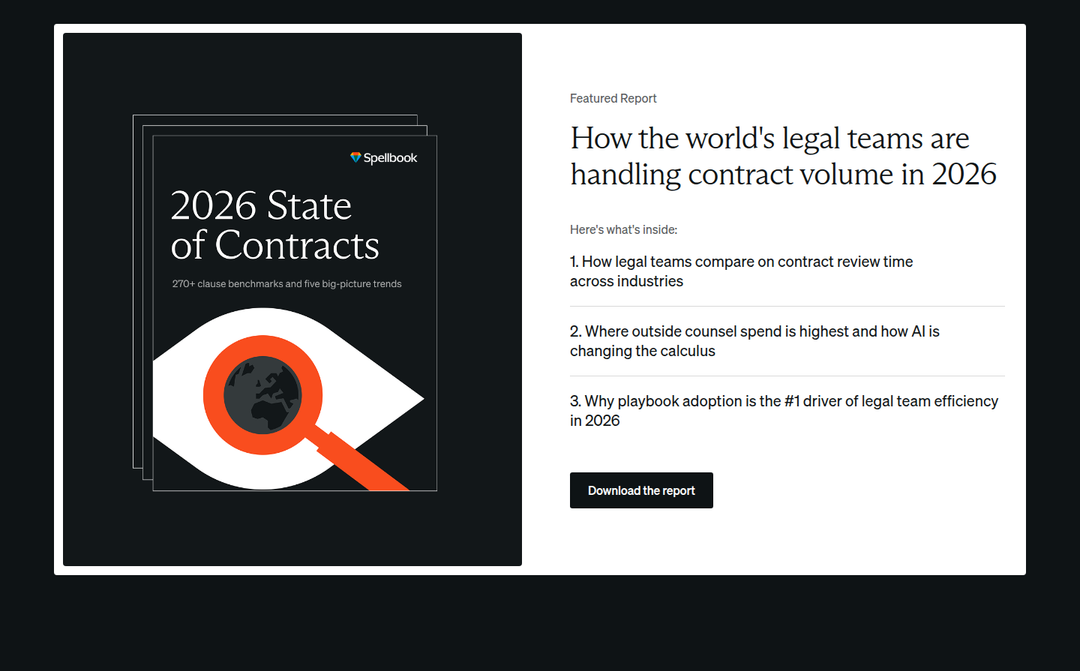 State of Contracts Report section from Spellbook