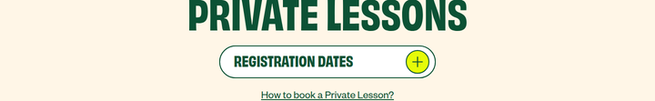 Private Lessons section from Summer Smash Tennis