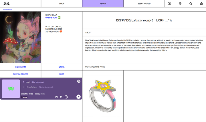 Beepy World section from Beepy Bella