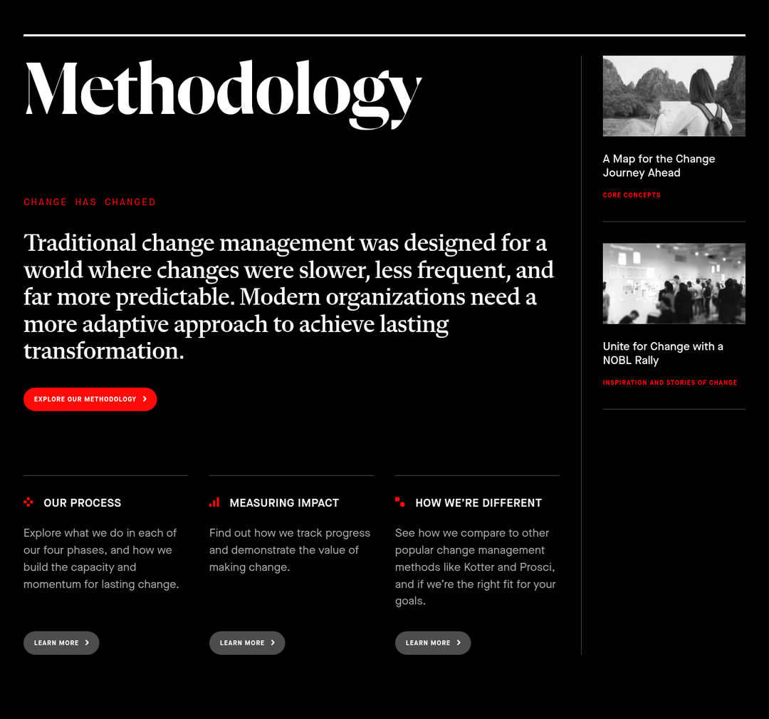 Methodology section from NOBL