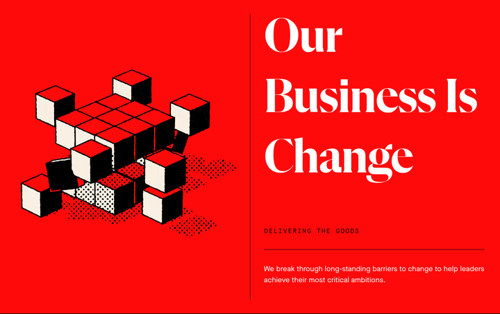 Our Business Is Change section from NOBL