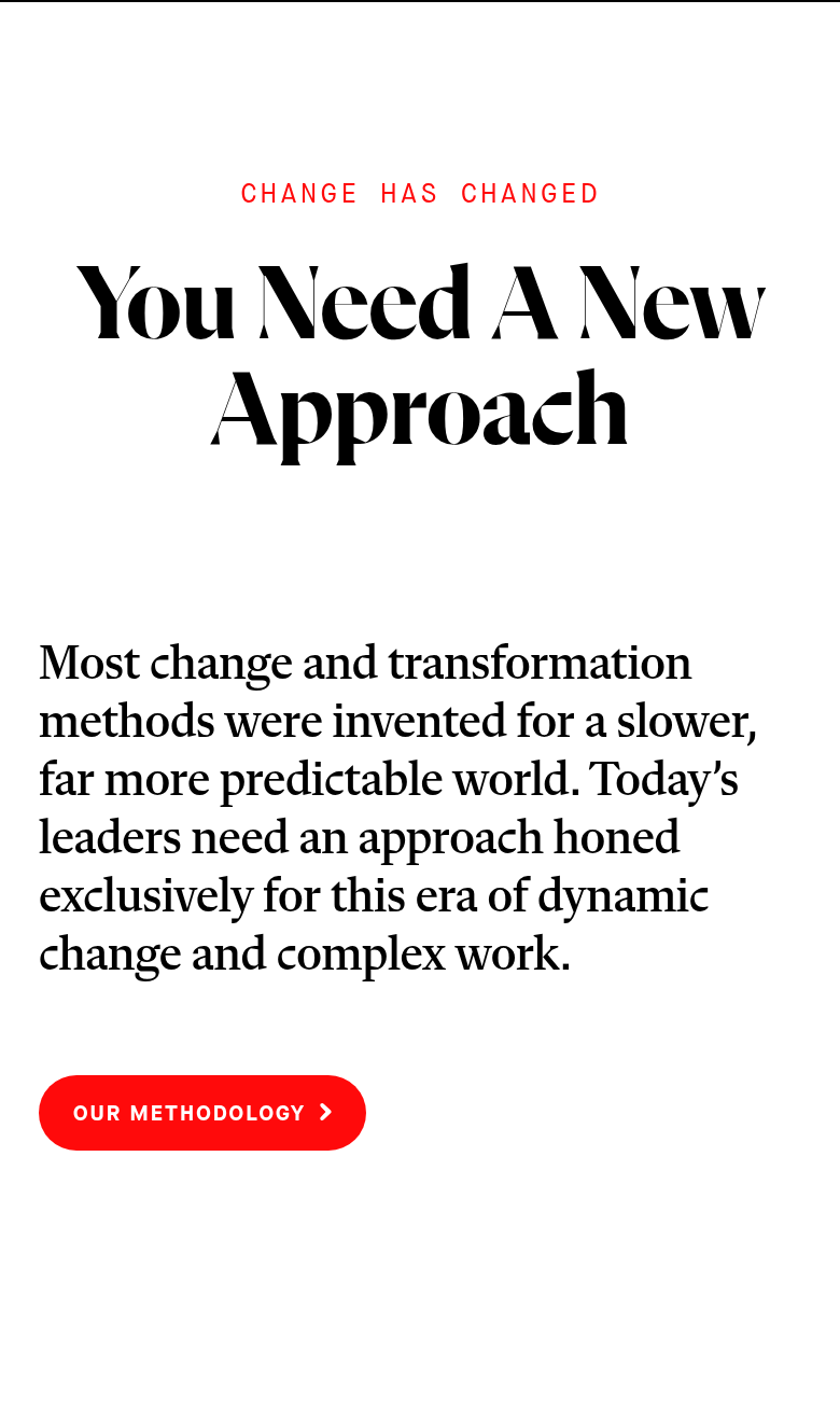 You Need a New Approach section from NOBL, on a phone