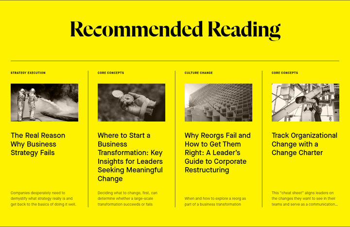 Recommended Reading section from NOBL