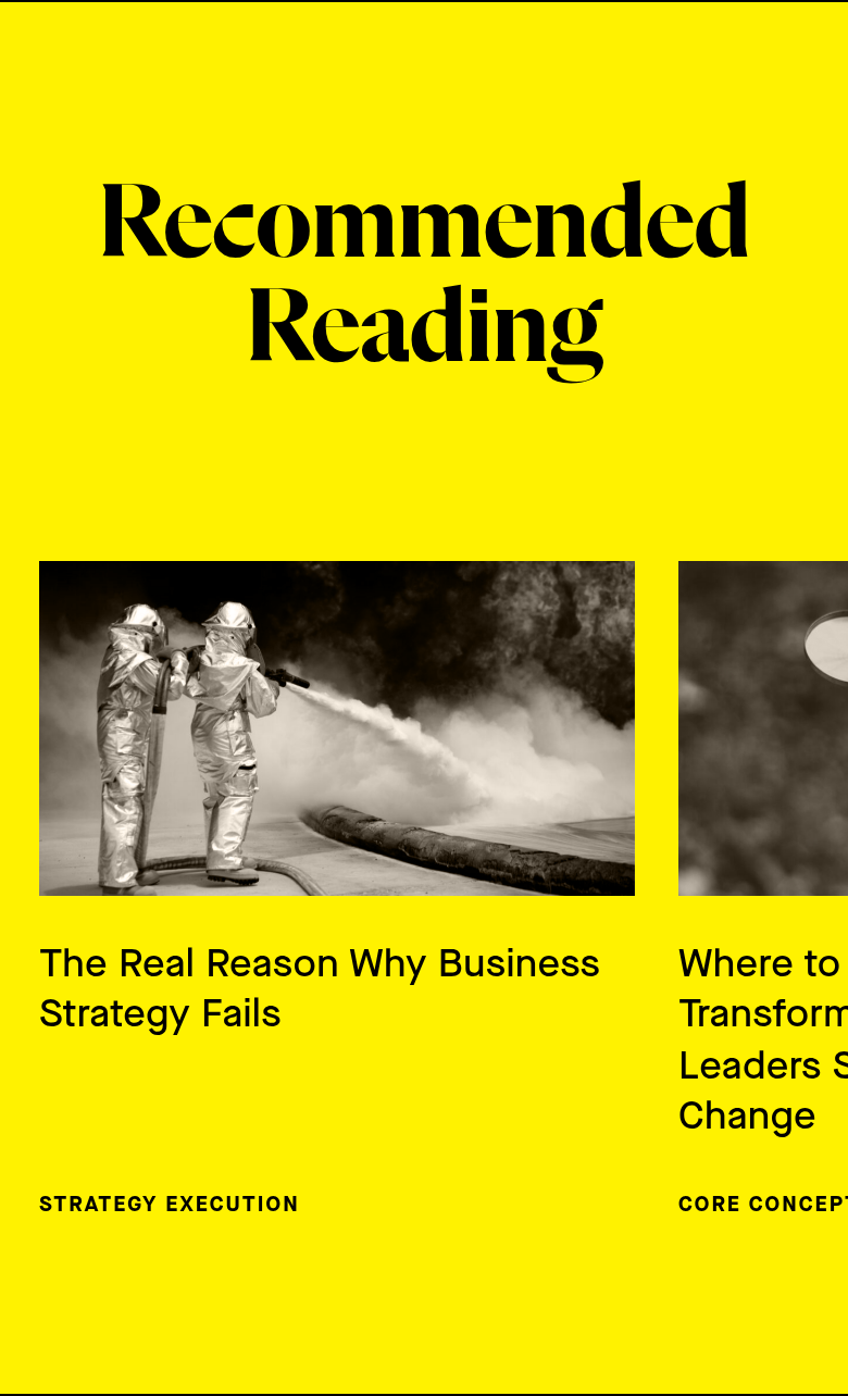 Recommended Reading section from NOBL, on a phone