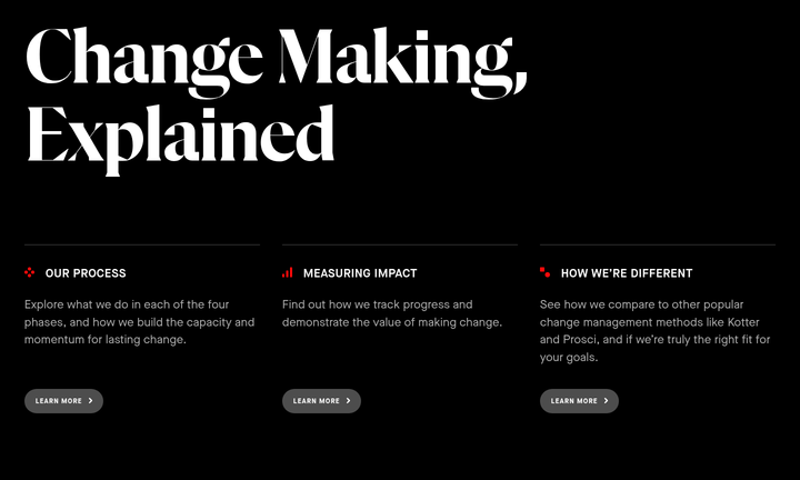 Change Making, Explained section from NOBL
