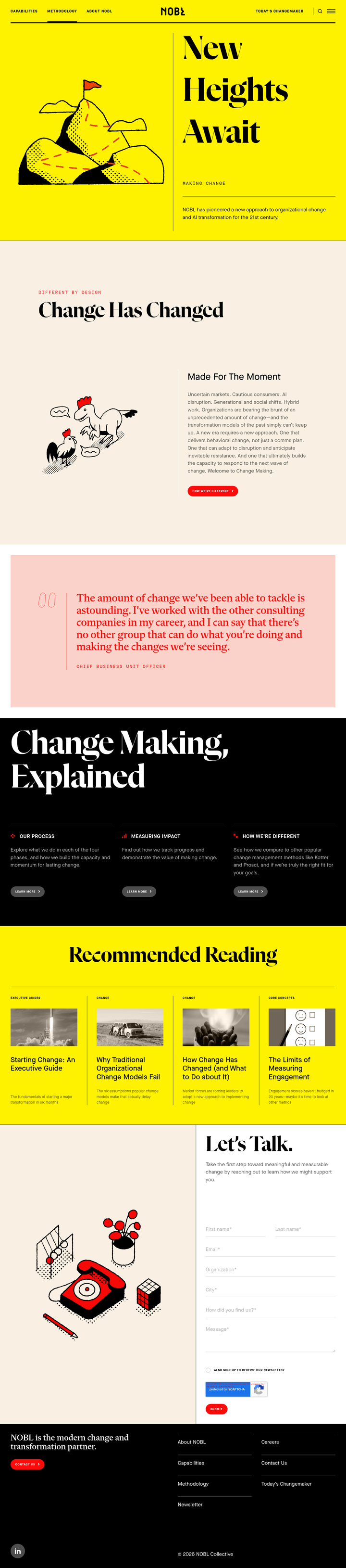 Methodology page from NOBL