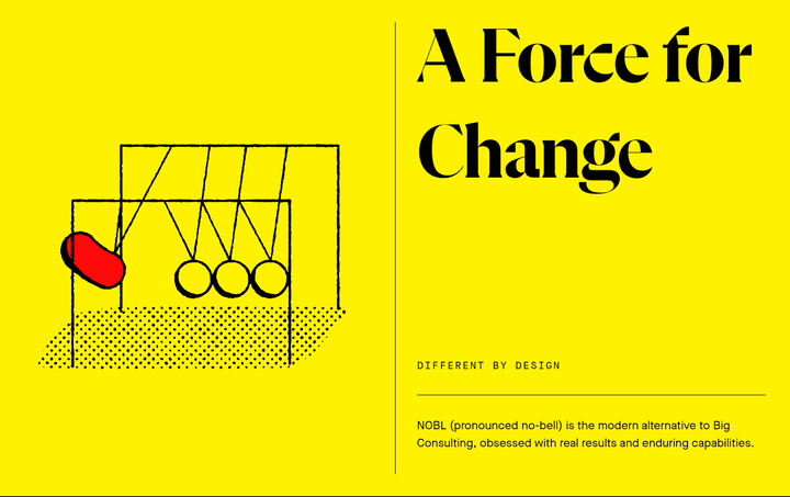 A Force for Change section from NOBL
