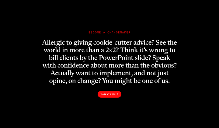 Allergic to Cookie-Cutter Advice? section from NOBL