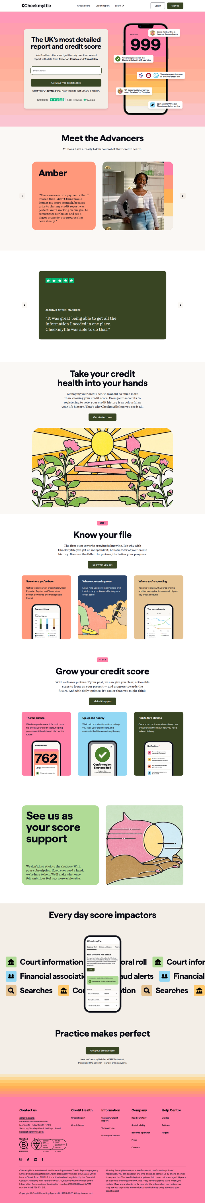 Home page from Checkmyfile