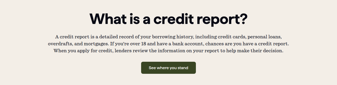 What Is a Credit Report section from Checkmyfile