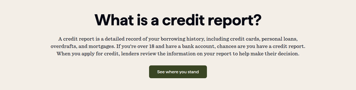 What Is a Credit Report section from Checkmyfile