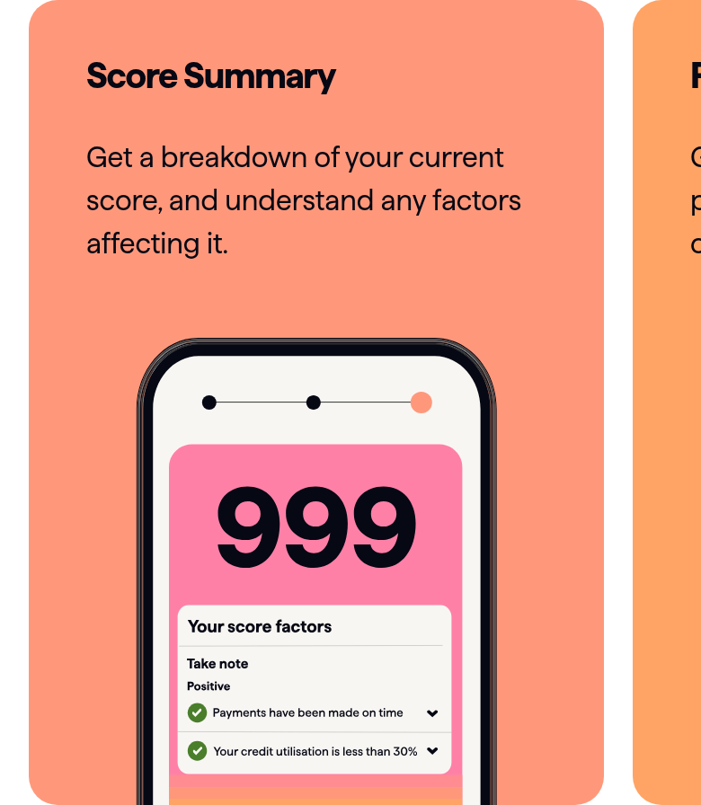 Report Features section from Checkmyfile, on a phone