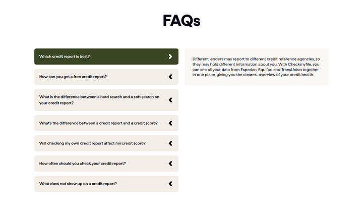 FAQs section from Checkmyfile