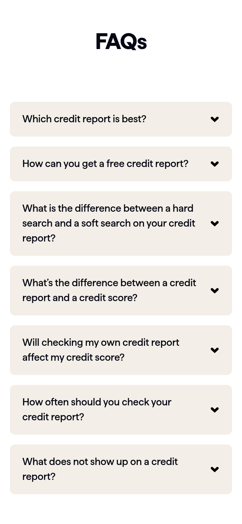 FAQs section from Checkmyfile, on a phone