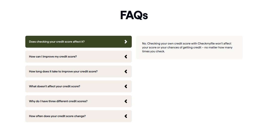 FAQs section from Checkmyfile