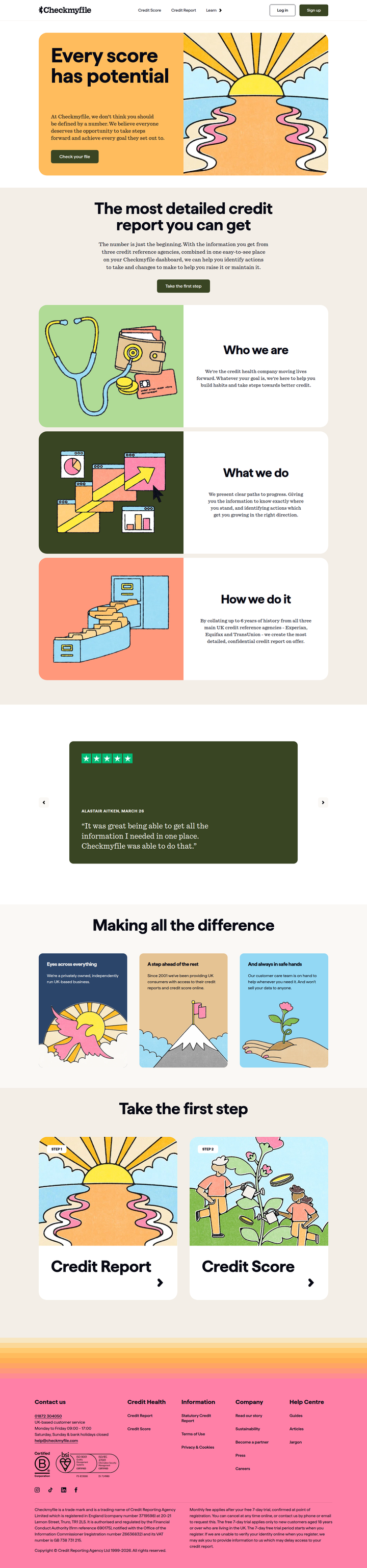 About page from Checkmyfile