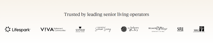 Trusted by Leading Senior Living Operators section from August Health