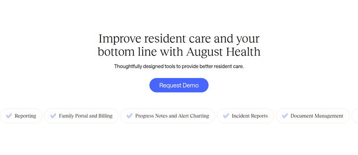 Improve Resident Care and Your Bottom Line section from August Health