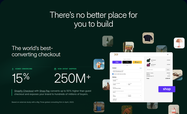Best-Converting Checkout section from Shopify
