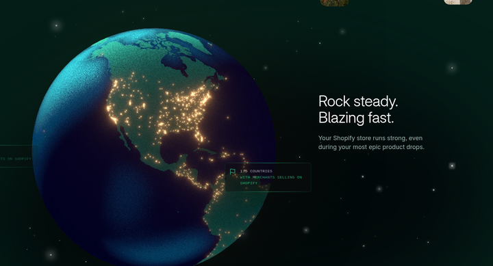 Rock Steady section from Shopify