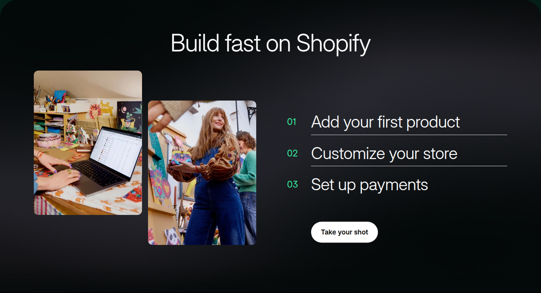 Build Fast on Shopify section from Shopify