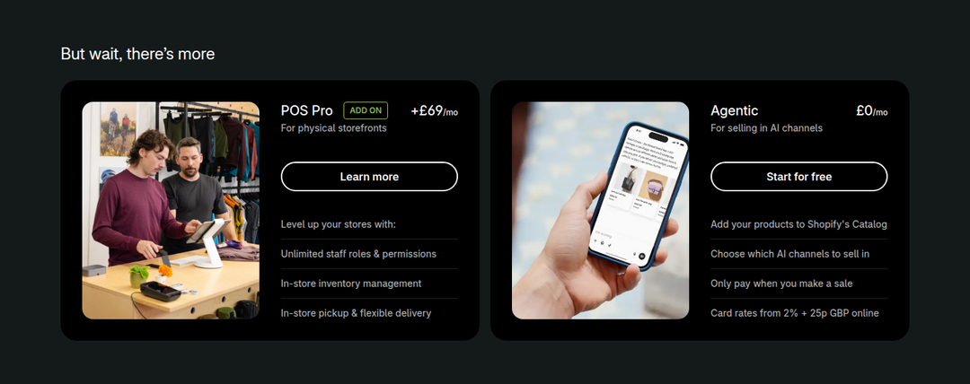 But Wait, There's More section from Shopify