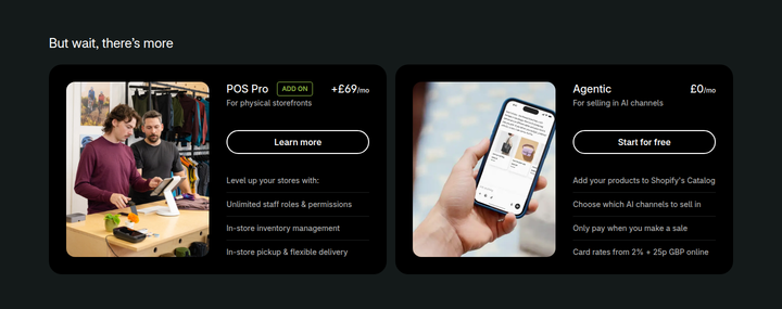 But Wait, There's More section from Shopify