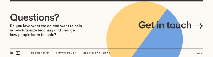 Questions? Get in Touch section from Nod Coding Bootcamp
