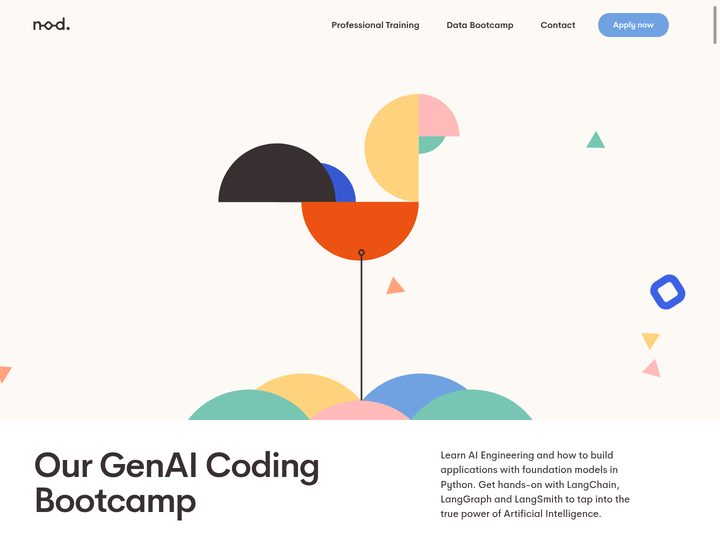 Our GenAI Coding Bootcamp section from Nod Coding Bootcamp