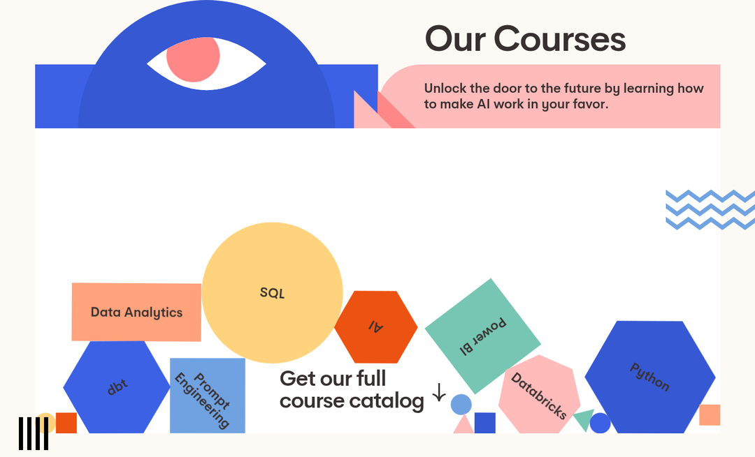 Our Courses section from Nod Coding Bootcamp