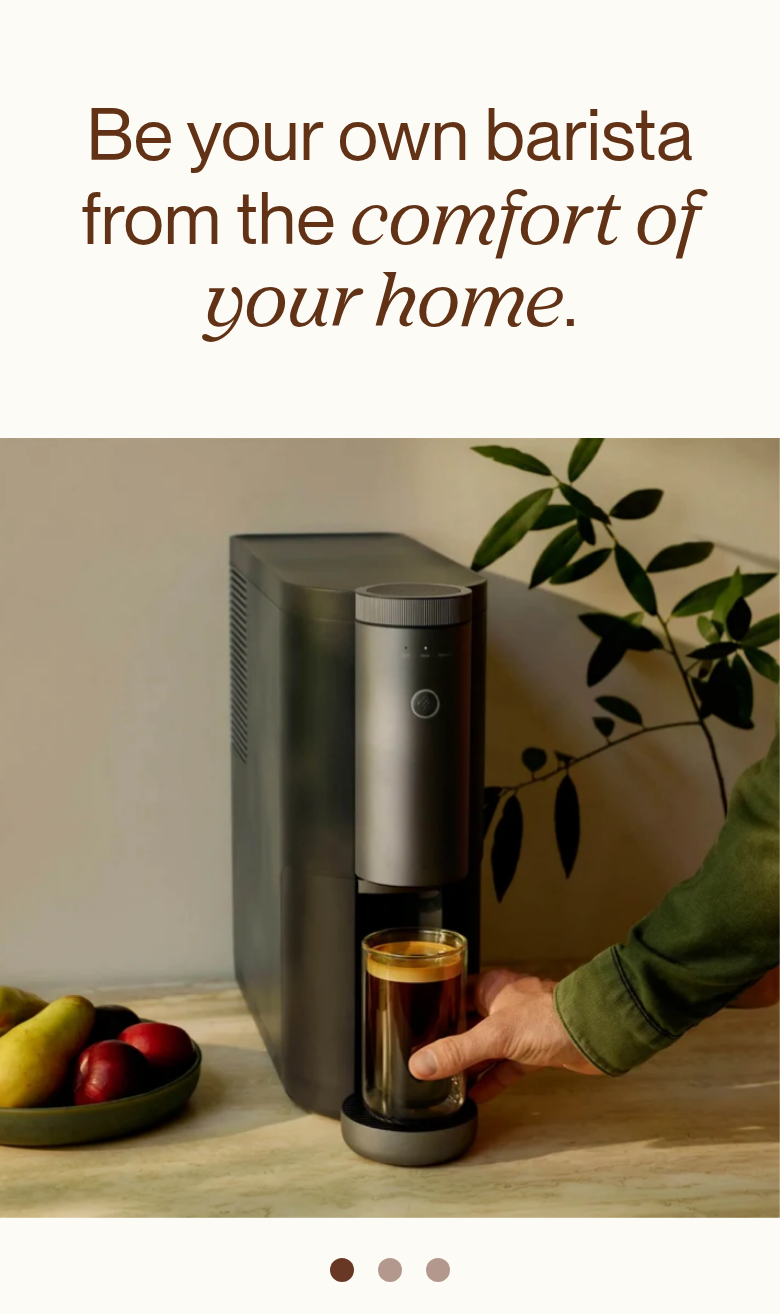 Be Your Own Barista section from Cumulus, on a phone